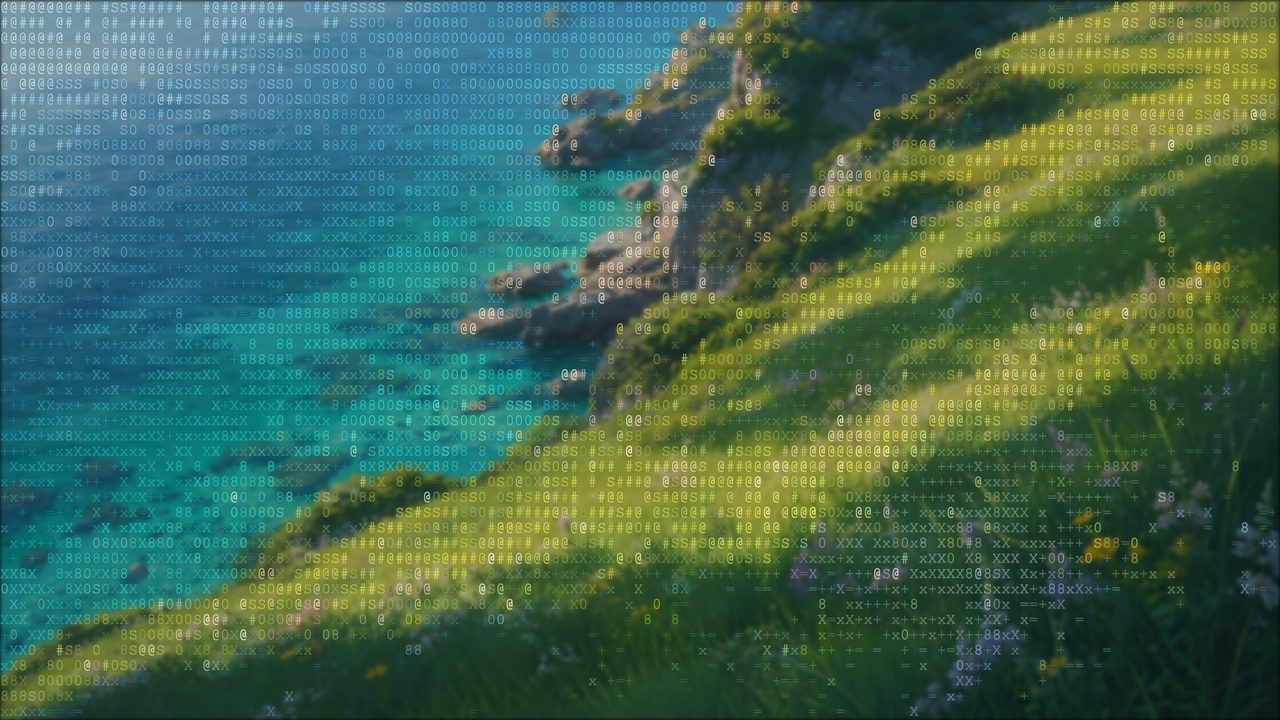 ASCII landscape